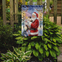Load image into Gallery viewer, Seal Point Cat with Santa Claus Garden Flag