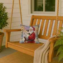 Load image into Gallery viewer, Seal Point Cat with Santa Claus Throw Pillow