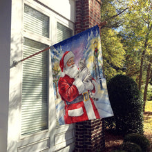Load image into Gallery viewer, Silver Classic Tabby Cat with Santa Claus House Flag