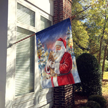 Load image into Gallery viewer, Ticked Tabby Brown Cat with Santa Claus House Flag