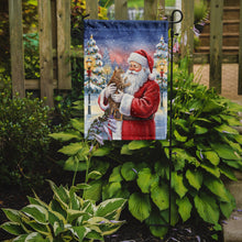 Load image into Gallery viewer, Ticked Tabby Brown Cat with Santa Claus Garden Flag