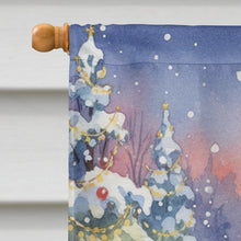 Load image into Gallery viewer, Tortie Point Cat with Santa Claus House Flag