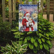 Load image into Gallery viewer, Tortie Point Cat with Santa Claus Garden Flag