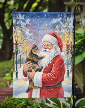 Load image into Gallery viewer, Tortoiseshell Cat with Santa Claus Garden Flag