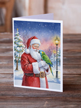 Load image into Gallery viewer, Amazon Parrot with Santa Claus Greeting Cards Pack of 8