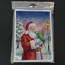 Load image into Gallery viewer, Amazon Parrot with Santa Claus Greeting Cards Pack of 8