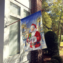 Load image into Gallery viewer, Black-Headed Caique with Santa Claus House Flag