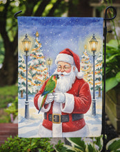 Load image into Gallery viewer, Black-Headed Caique with Santa Claus Garden Flag