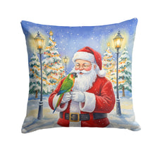 Load image into Gallery viewer, Black-Headed Caique with Santa Claus Throw Pillow