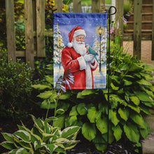Load image into Gallery viewer, Blue Quaker with Santa Claus Garden Flag