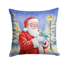 Load image into Gallery viewer, Blue Quaker with Santa Claus Throw Pillow