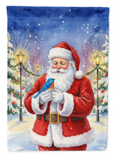 Load image into Gallery viewer, Bluebird with Santa Claus Garden Flag