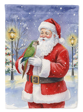 Load image into Gallery viewer, Brown Headed Pionus Parrot with Santa Claus House Flag