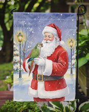 Load image into Gallery viewer, Brown Headed Pionus Parrot with Santa Claus Garden Flag