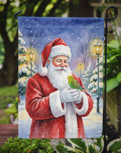Load image into Gallery viewer, Budgerigar with Santa Claus Garden Flag