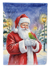 Load image into Gallery viewer, Budgerigar with Santa Claus Garden Flag