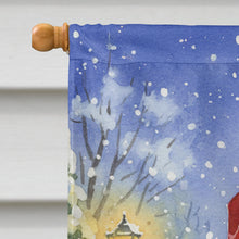 Load image into Gallery viewer, Cardinal with Santa Claus House Flag