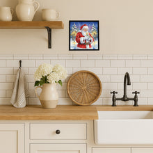 Load image into Gallery viewer, Cockatiel with Santa Claus Framed Metal Print