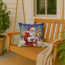 Load image into Gallery viewer, Cockatiel with Santa Claus Throw Pillow
