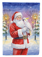 Load image into Gallery viewer, Cockatoo with Santa Claus House Flag