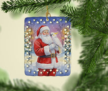 Load image into Gallery viewer, Cockatoo with Santa Claus Porcelain Ornament