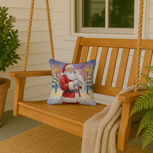 Load image into Gallery viewer, Cockatoo with Santa Claus Throw Pillow