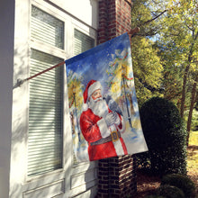 Load image into Gallery viewer, Congo African Grey Parrot with Santa Claus House Flag