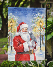 Load image into Gallery viewer, Congo African Grey Parrot with Santa Claus Garden Flag