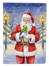 Load image into Gallery viewer, Double Yellow Headed Amazon Parrot with Santa Claus House Flag
