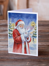Load image into Gallery viewer, Dove with Santa Claus Greeting Cards Pack of 8