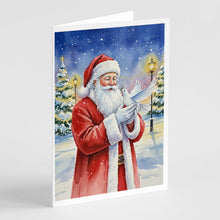 Load image into Gallery viewer, Dove with Santa Claus Greeting Cards Pack of 8