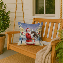 Load image into Gallery viewer, Eagle with Santa Claus Throw Pillow