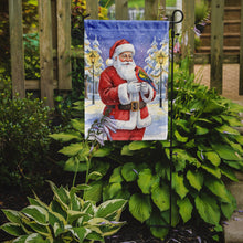 Load image into Gallery viewer, Eastern Rosella with Santa Claus Garden Flag