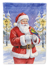 Load image into Gallery viewer, Eastern Rosella with Santa Claus Garden Flag