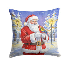 Load image into Gallery viewer, Eastern Rosella with Santa Claus Throw Pillow