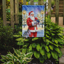 Load image into Gallery viewer, Female Eclectus with Santa Claus Garden Flag