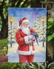 Load image into Gallery viewer, Female Eclectus with Santa Claus Garden Flag