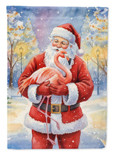 Load image into Gallery viewer, Flamingo with Santa Claus House Flag