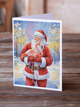 Load image into Gallery viewer, Flamingo with Santa Claus Greeting Cards Pack of 8