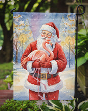 Load image into Gallery viewer, Flamingo with Santa Claus Garden Flag