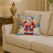 Load image into Gallery viewer, Flamingo with Santa Claus Throw Pillow