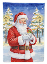 Load image into Gallery viewer, Gouldian Finch with Santa Claus Garden Flag