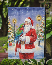 Load image into Gallery viewer, Green Winged Macaw Parrot with Santa Claus Garden Flag