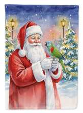 Load image into Gallery viewer, Hahn�s Macaw Parrot with Santa Claus Garden Flag