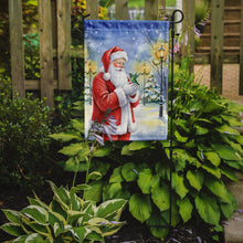 Load image into Gallery viewer, Hummingbird with Santa Claus Garden Flag