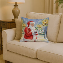 Load image into Gallery viewer, Hummingbird with Santa Claus Throw Pillow