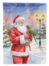 Load image into Gallery viewer, Lorikeet with Santa Claus Garden Flag