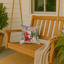 Load image into Gallery viewer, Lorikeet with Santa Claus Throw Pillow