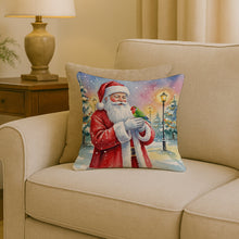 Load image into Gallery viewer, Lovebird with Santa Claus Throw Pillow