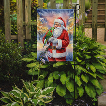 Load image into Gallery viewer, Male Eclectus with Santa Claus Garden Flag